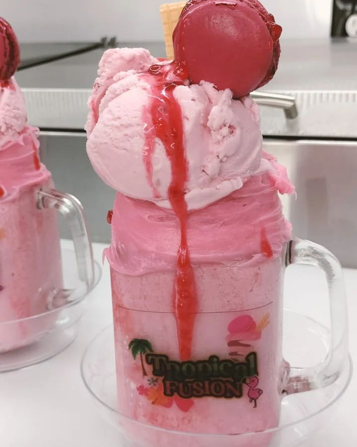 Strawberry Shake Only in Tropical Fusion Visit us 118 S Strawberry ShakeOnly in Tropical Fusion