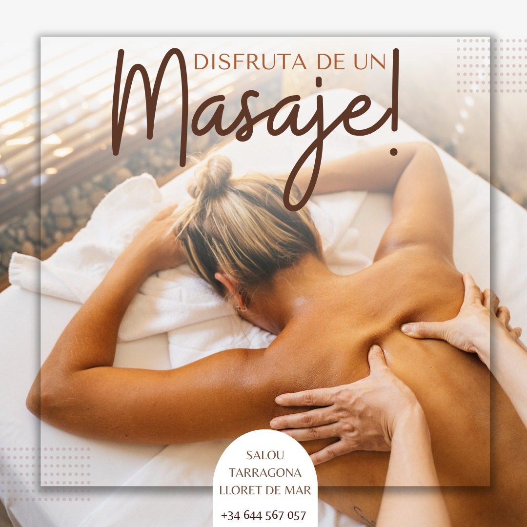 Massage Salou DISFRUTA DE UN MASAJE Desde 45E por 45minuto Massage Salou DISFRUTA DE UN MASAJE Desde 45€ por 45minuto...